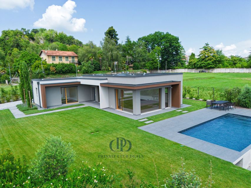 Un angolo di paradiso moderno ad Angera – Villa di design con vista lago, piscina e tecnologia all’avanguardia — 3