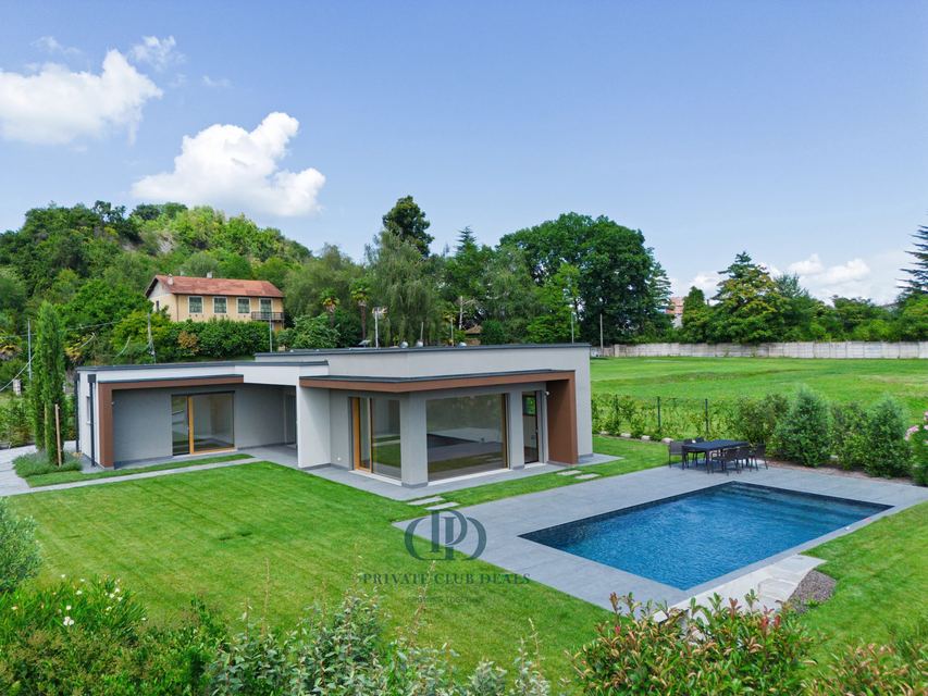 Un angolo di paradiso moderno ad Angera – Villa di design con vista lago, piscina e tecnologia all’avanguardia — 5