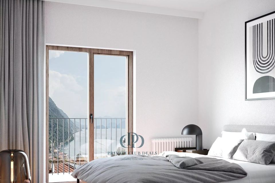 Eleganza su due piani con giardino privato e vista panoramica sul Lago di Como — 11