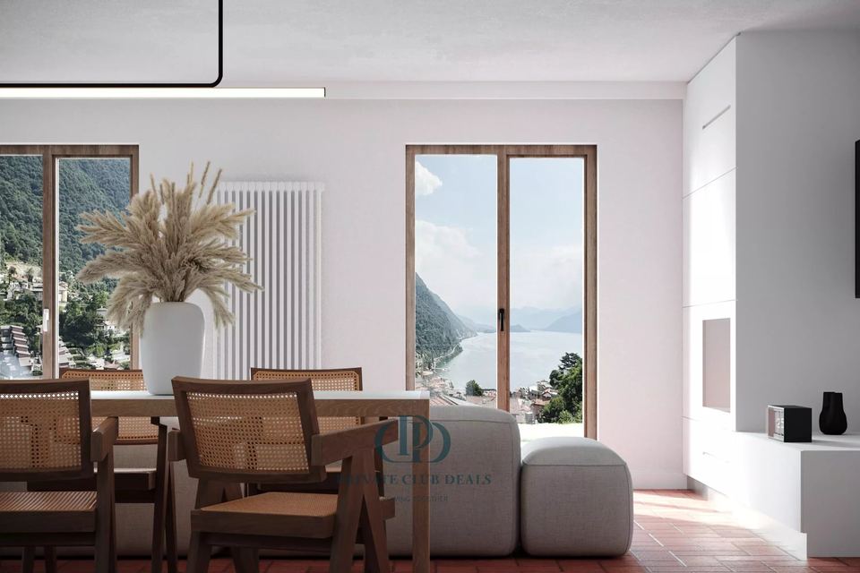 Eleganza su due piani con giardino privato e vista panoramica sul Lago di Como — 4