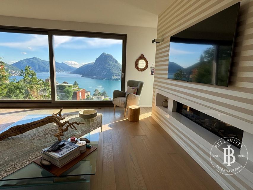 Villa with lake view and pool, Ruvigliana — 7.5 rooms — 4