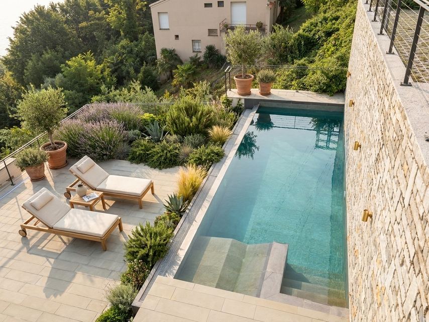 Elegant Apartment with Panoramic Terrace, Shared Swimming Pool with Lake Como Views, Furnishings Included — 10