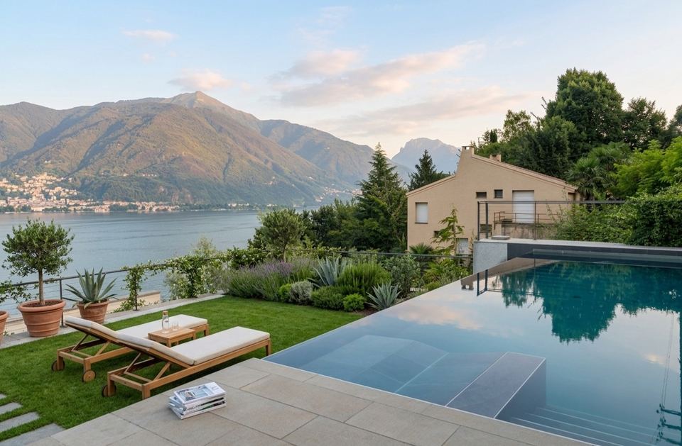 Exclusive Penthouse with Panoramic Terrace and Shared Swimming Pool Overlooking Lake Como — 10