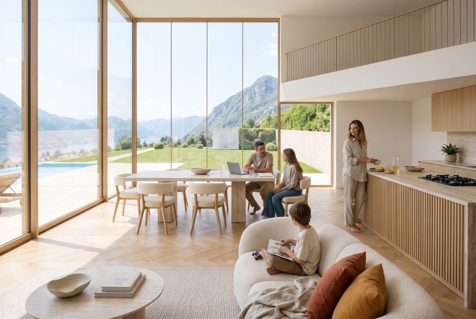4,5 комнатная квартира с крытой террасой и частным садом — Residenza Oleandro, Pura — 6