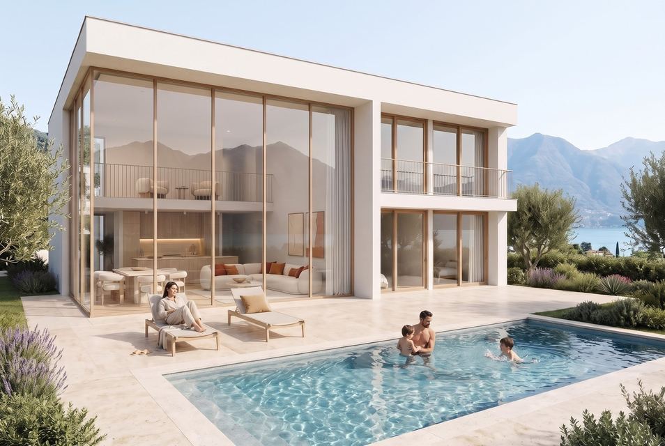Contemporary detached villa with private swimming pool — Residenza Oleandro, Pura — 4