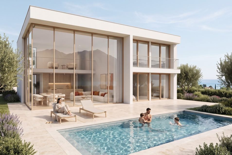 Contemporary detached villa with private swimming pool — Residenza Oleandro, Pura — 7