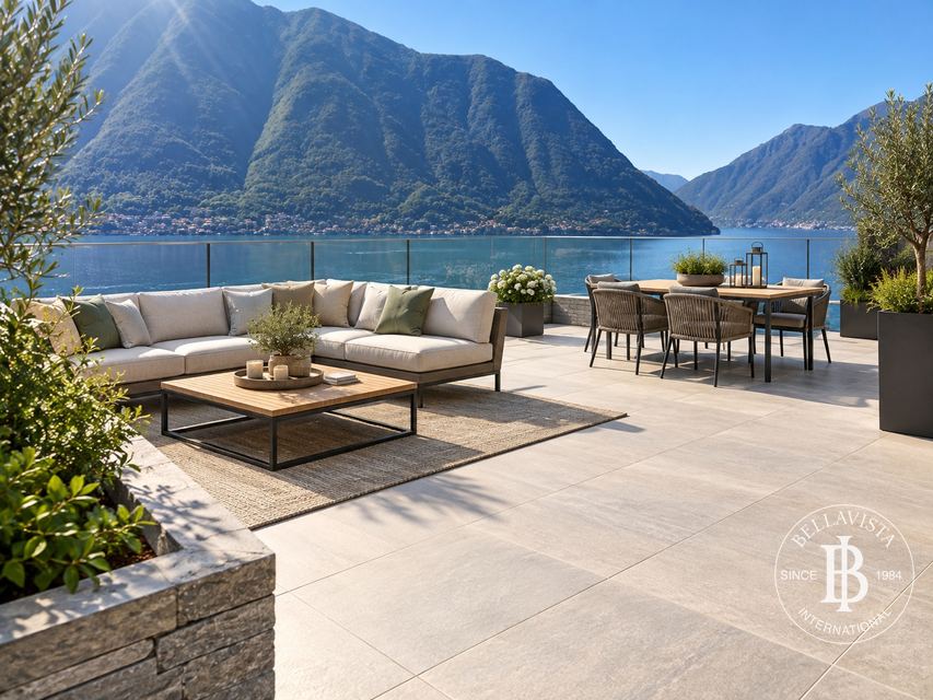 Elegant Modern Villa Overlooking Lake Como and Comacina Island — 2